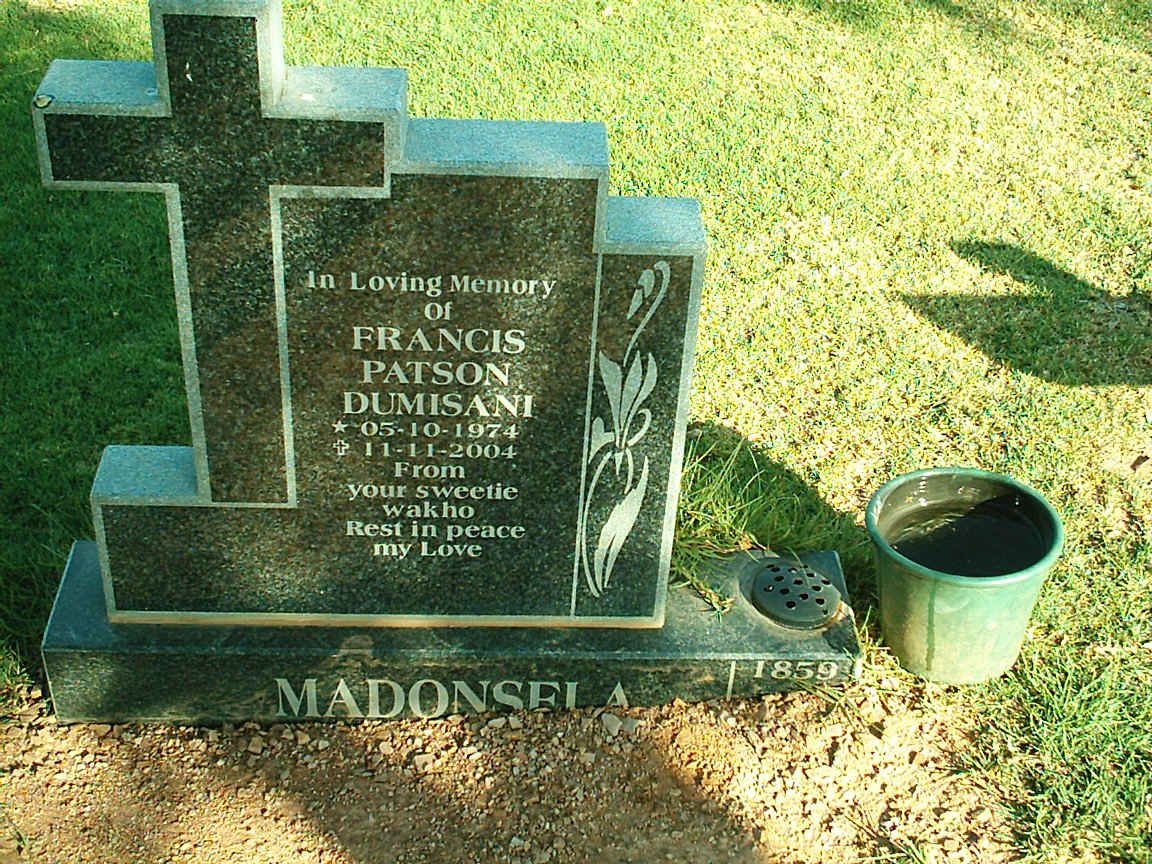 MADONSELA Francis Patson Dumisani 1974-2004