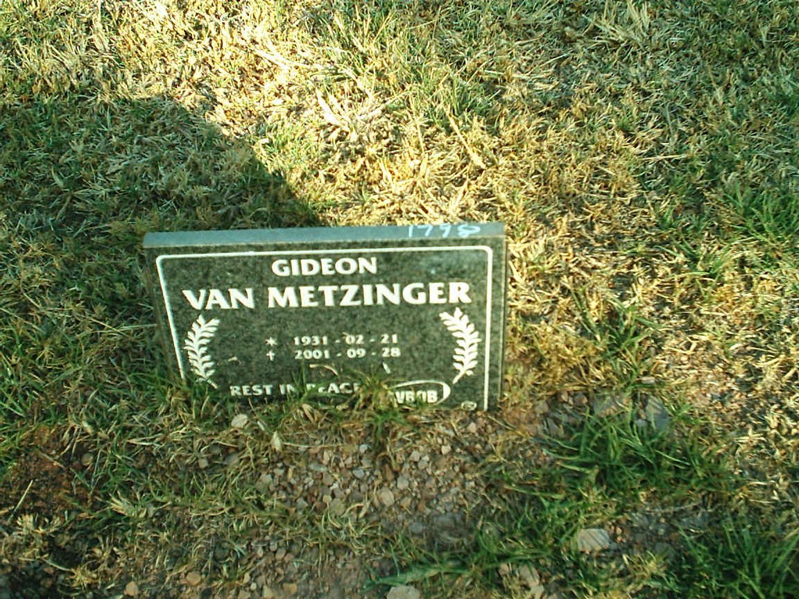METZINGER Gideon, van 1931-2001