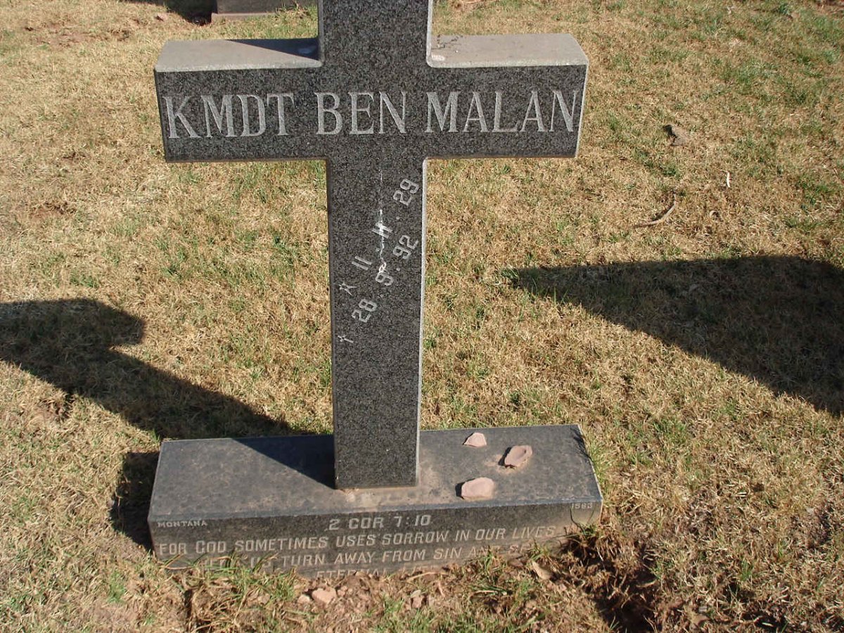 MALAN Ben 1929-1992