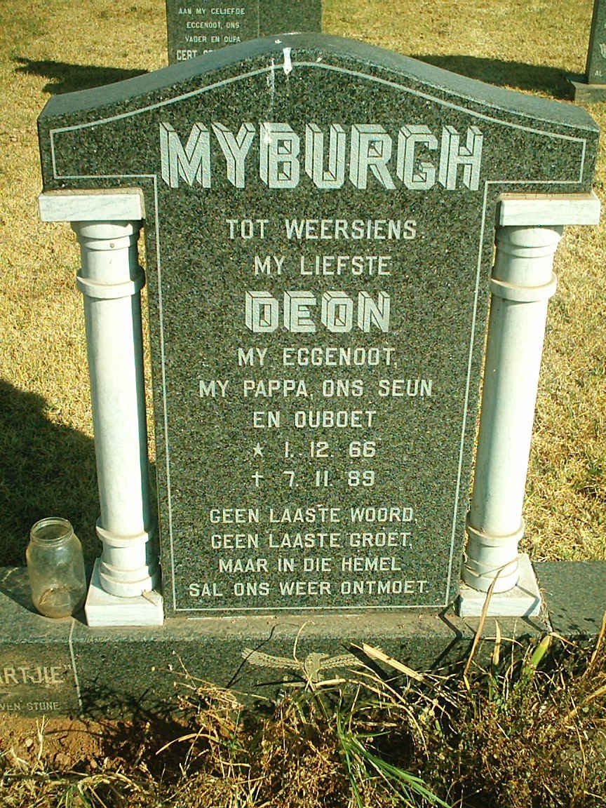 MYBURGH Deon 1966-1989