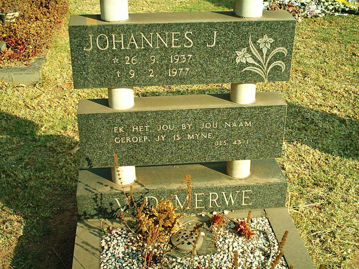 MERWE Johannes J., van der 1937-1977