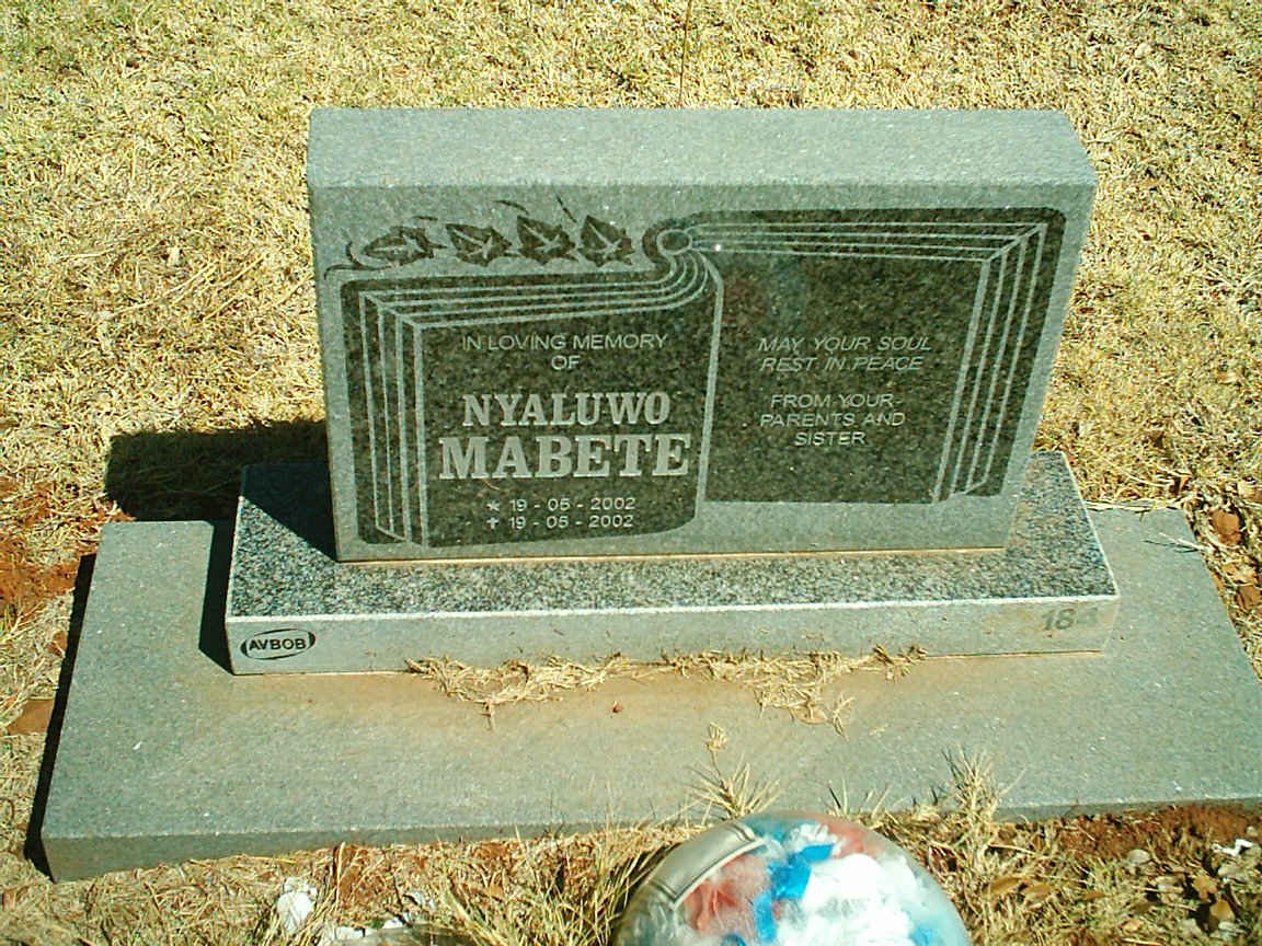 MABETE Nyaluwo 2002-2002