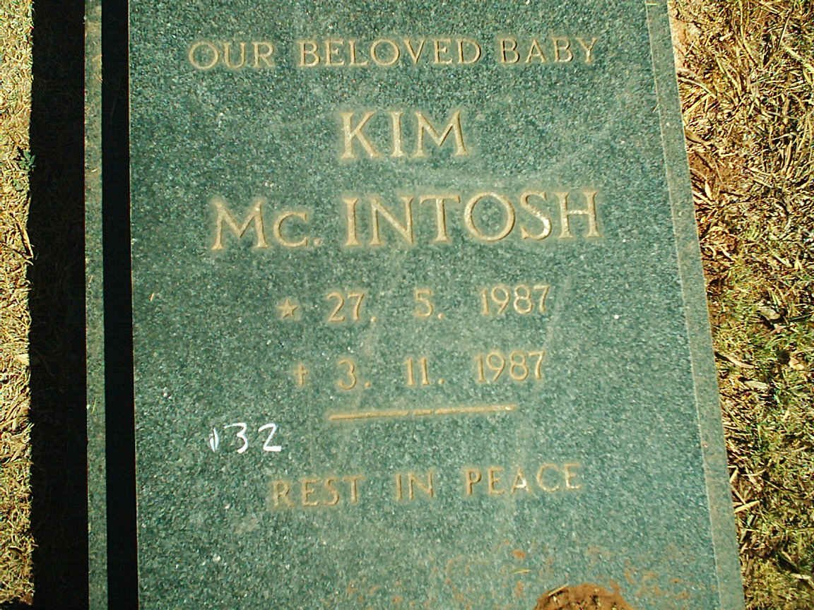 McINTOSH Kim 1987-1987