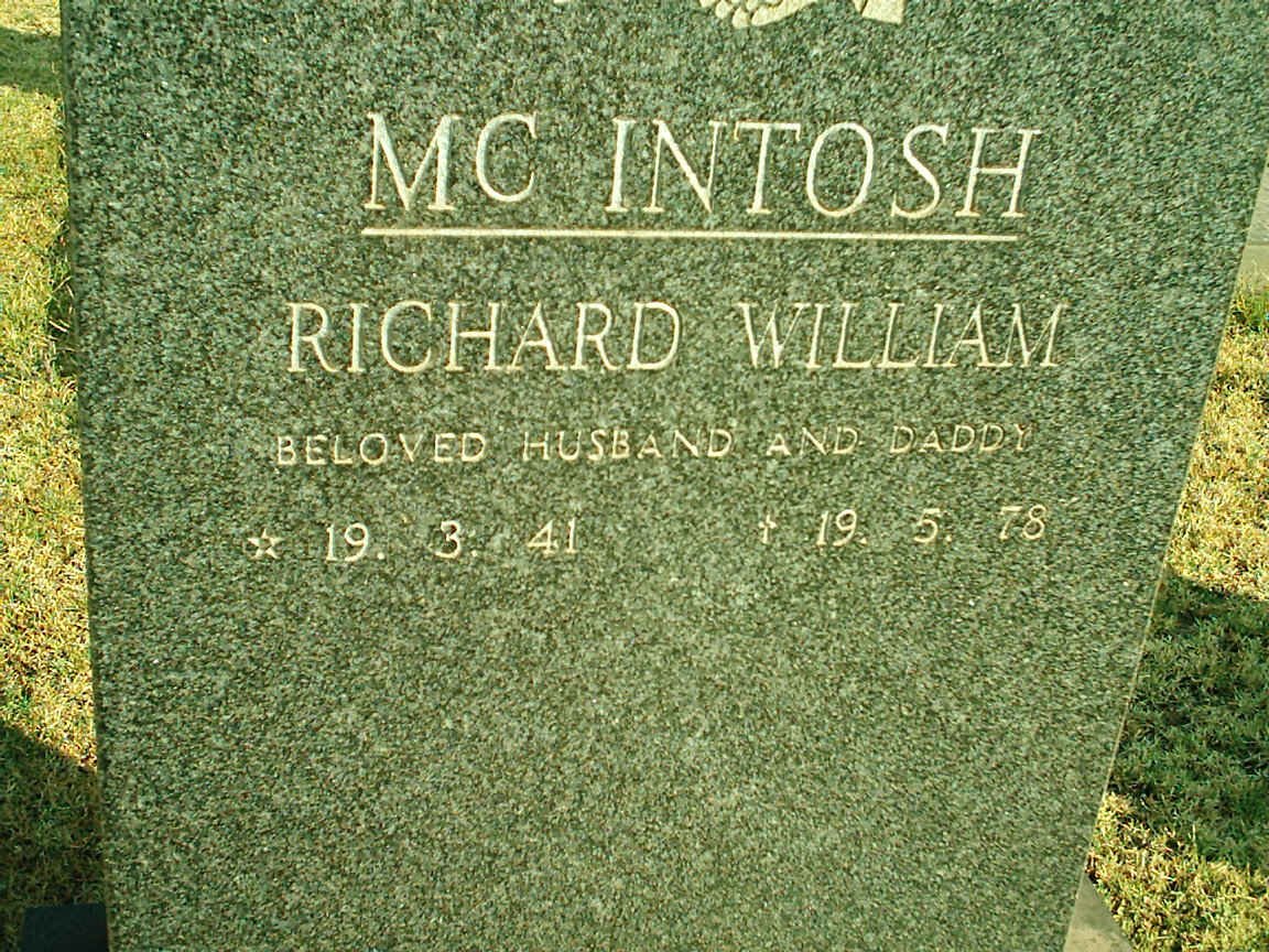 McINTOSH Richard William 1941-1978