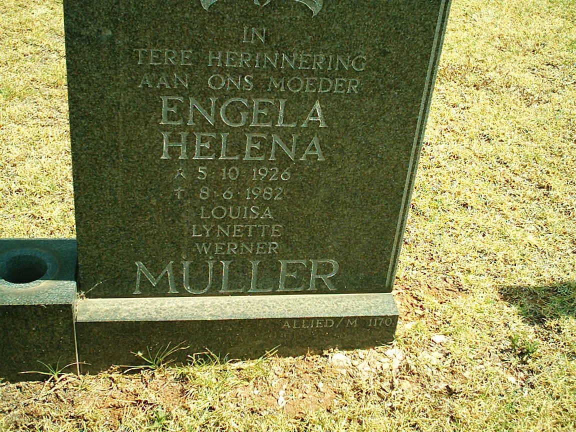 MULLER Engela Helena 1926-1982