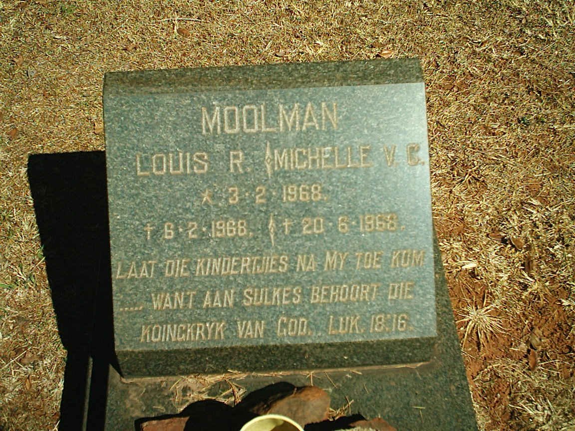 MOOLMAN Louis R. 1968-1968 :: MOOLMAN Michelle V.C. 1968-1968
