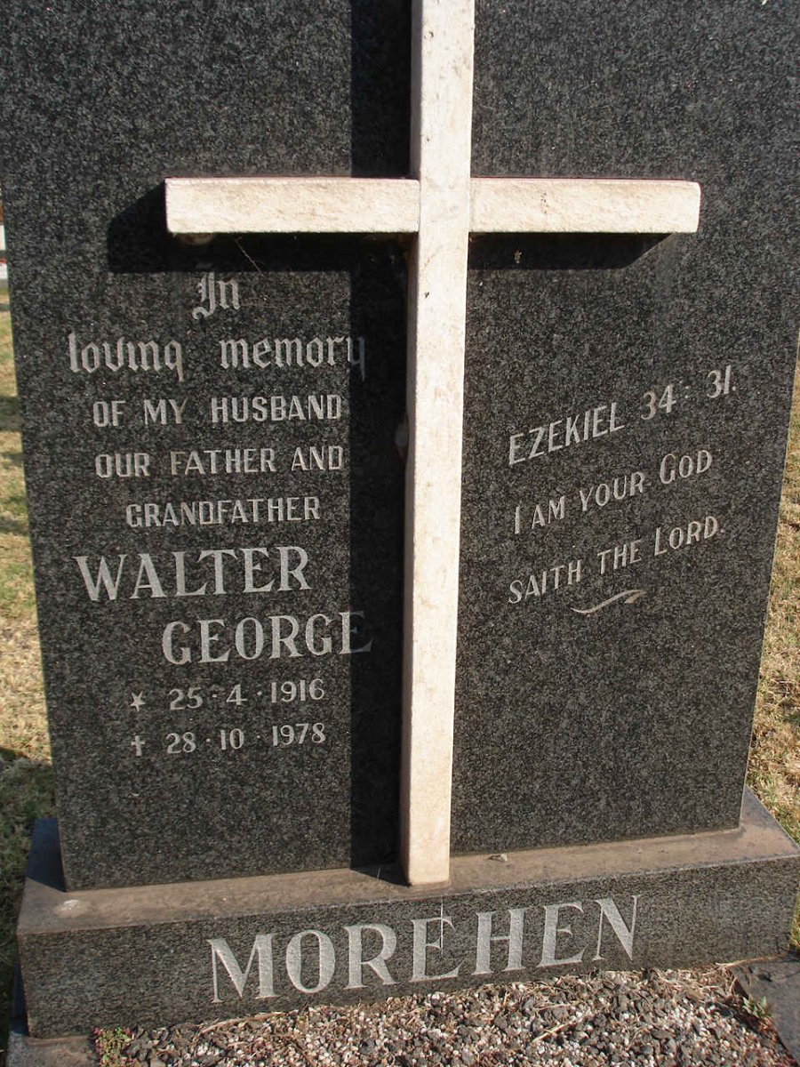 MOREHEN Walter George 1916-1978