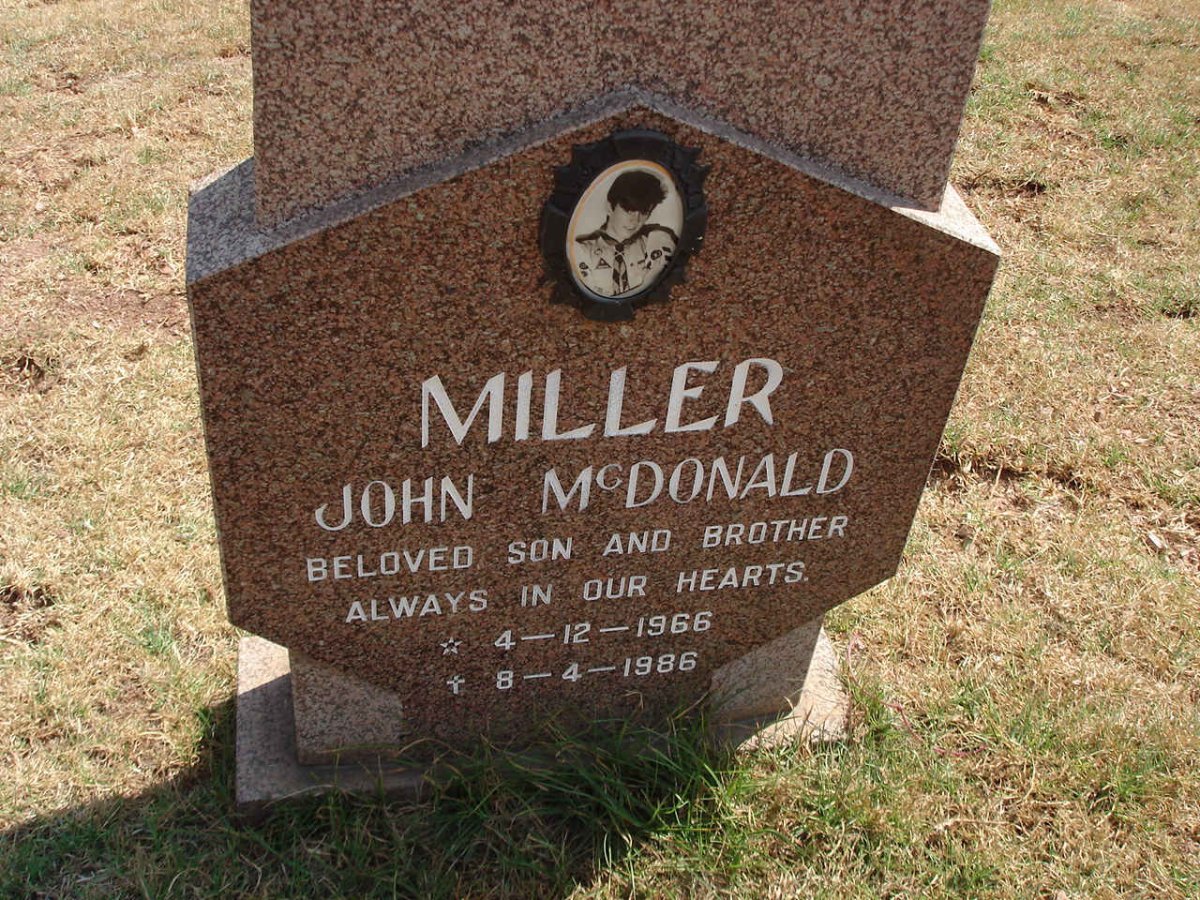 MILLAR John McDonald 1966-1986