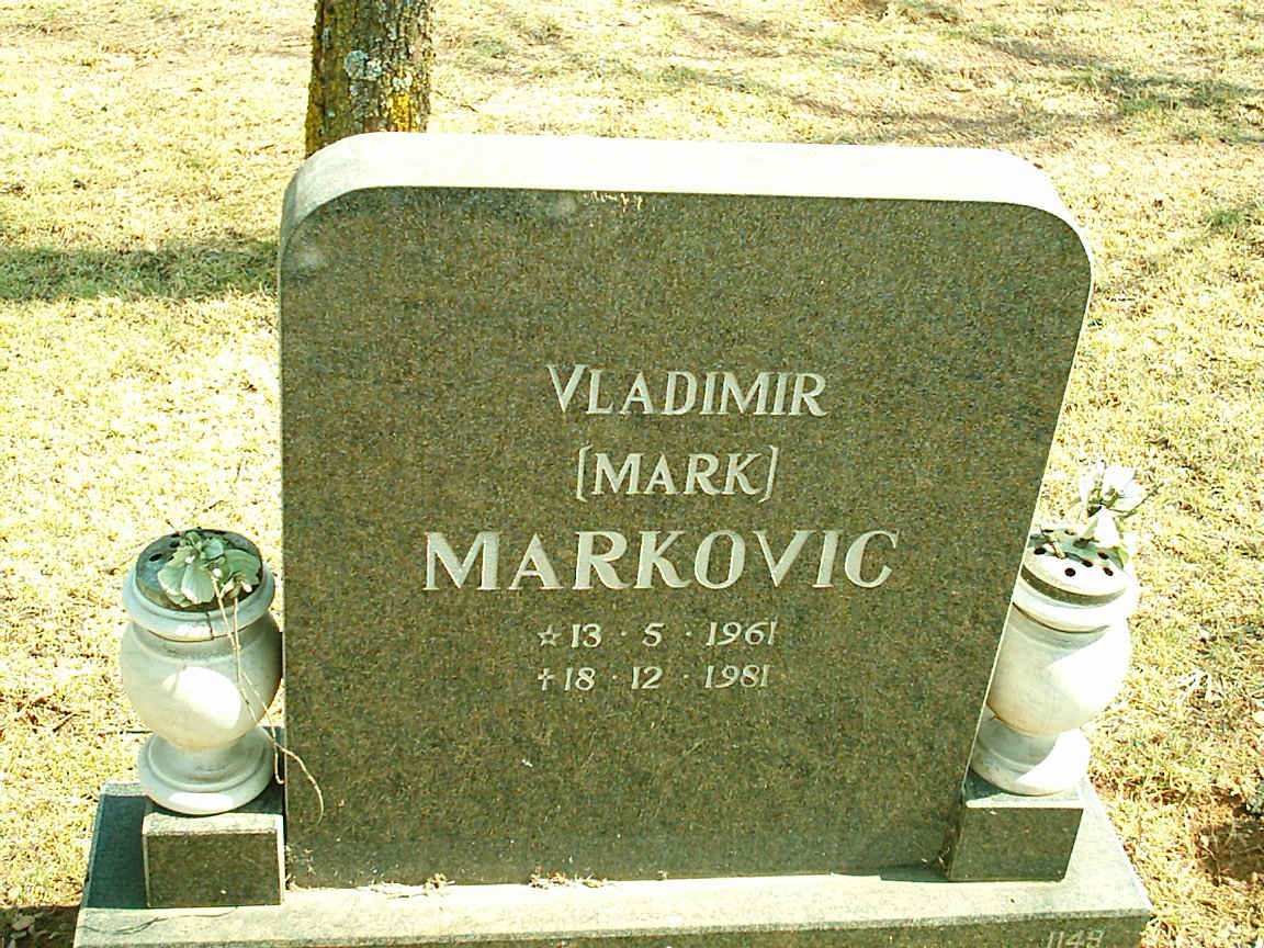 MARKOVIC Vladimir 1961-1981
