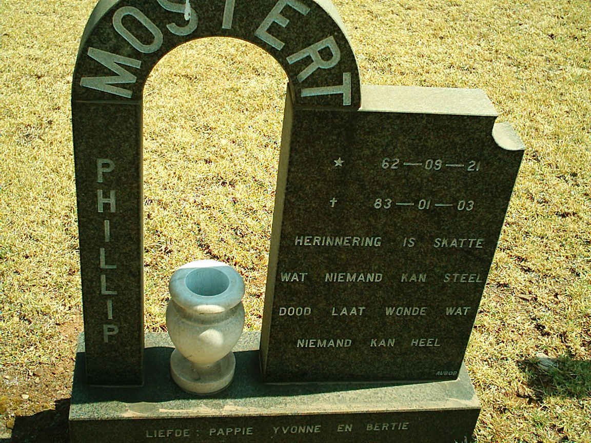MOSTERT Phillip 1962-1983