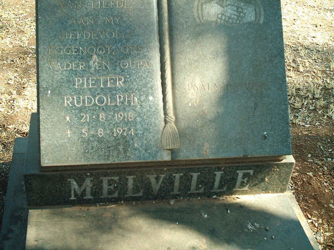 MELVILLE Pieter Rudolph 1918-1974