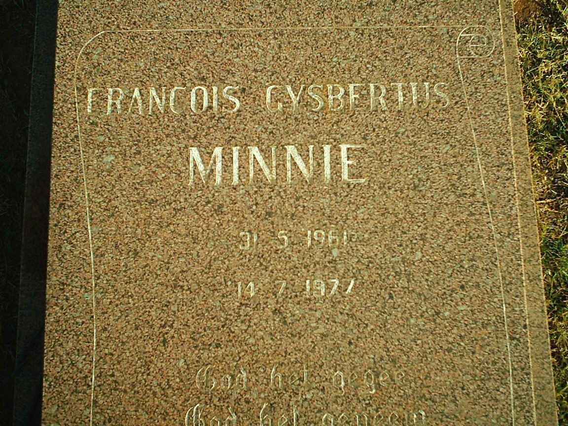 MINNIE Francois Gysbertus 1961-1977