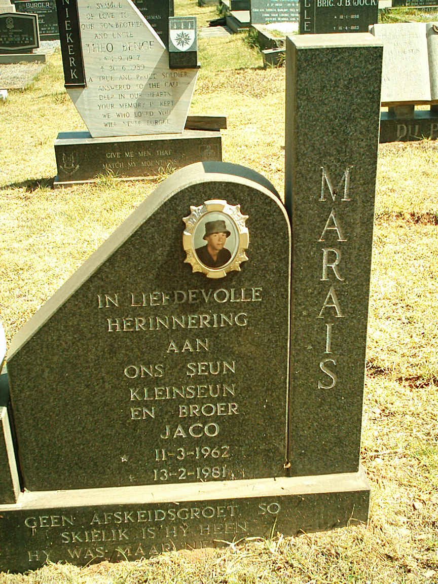 MARAIS Jaco 1962-1981