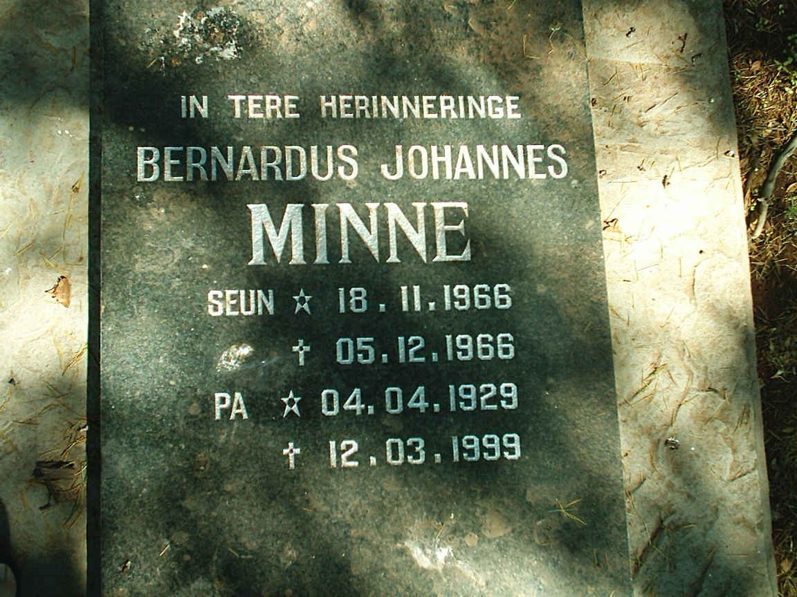 MINNE Bernardus Johannes 1929-1999 :: MINNE Bernardus Johannes 1966-1966