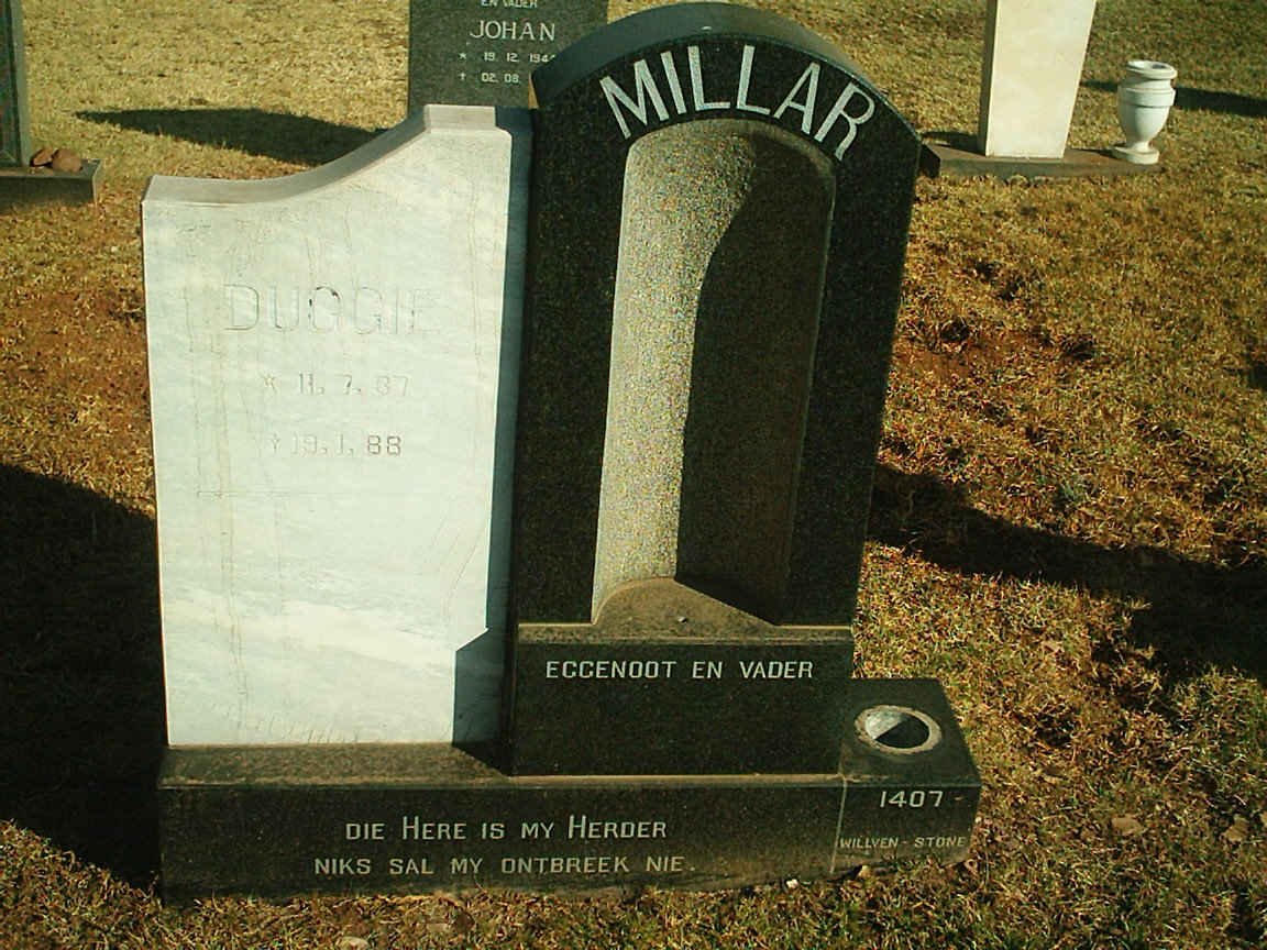 MILLAR Duggie 1937-1988
