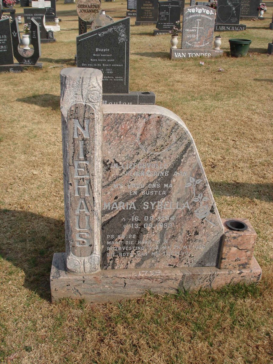 NIEHAUS Maria Sybella 1954-1999