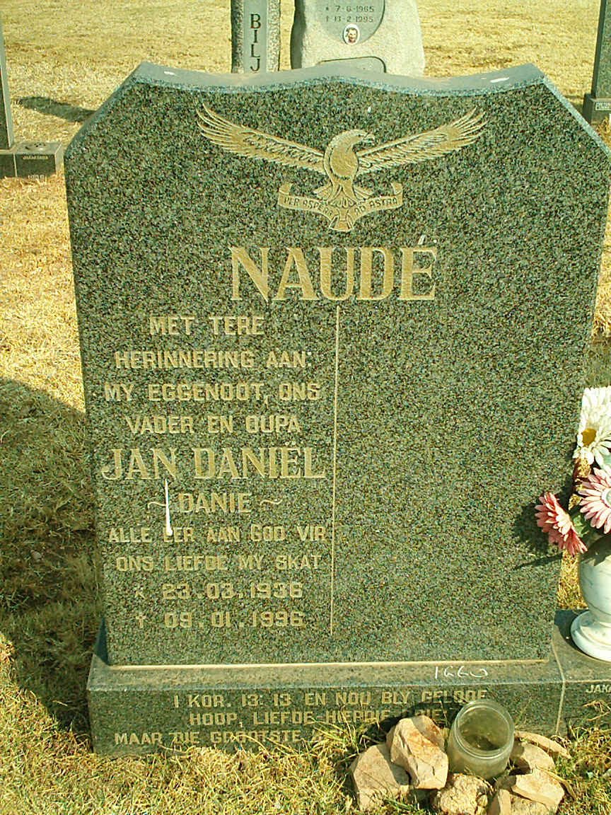 NAUDE Jan Daniel 1936-1996