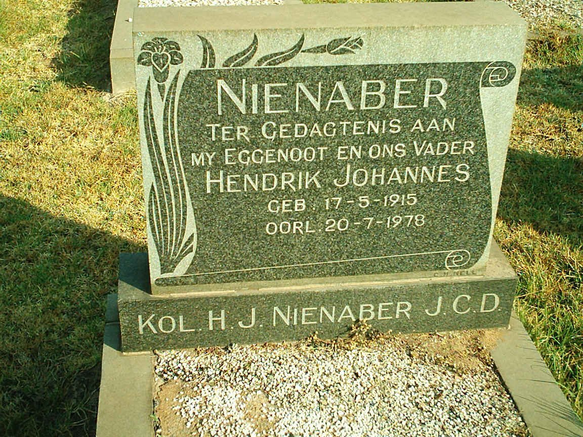 NIENABER Hendrik Johannes 1915-1978