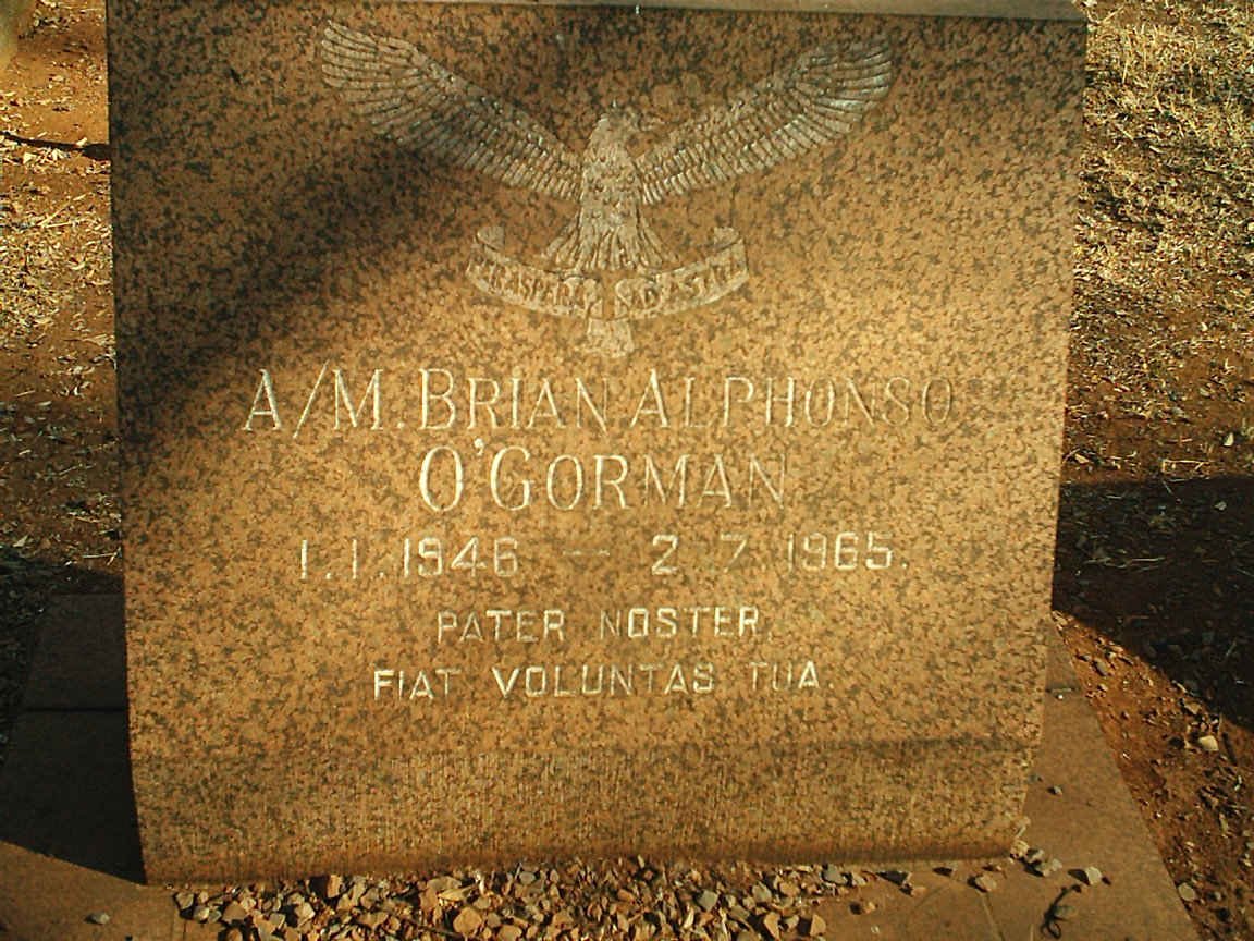 O'GORMAN Brian Alphonso 1946-1965