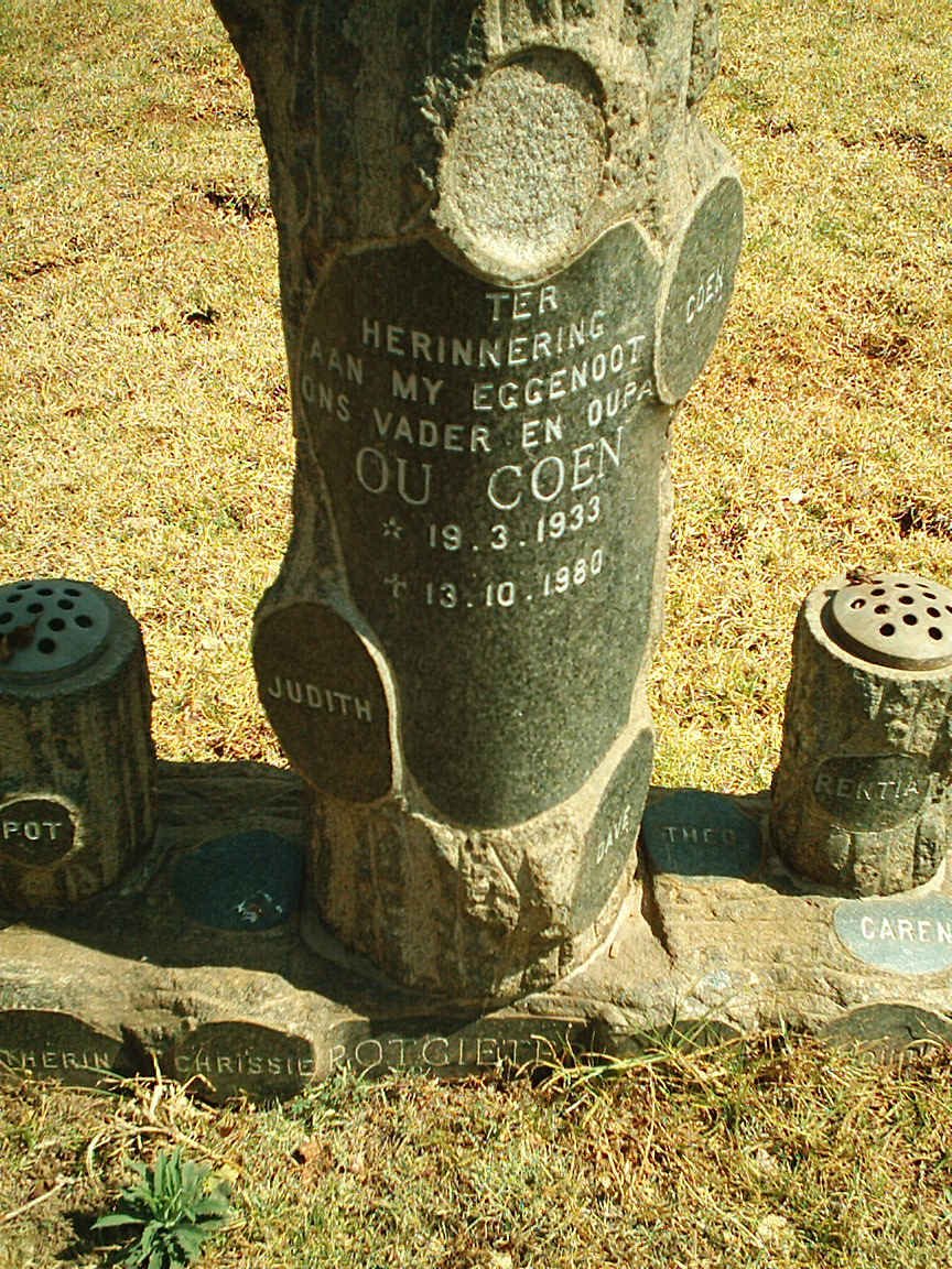 POTGIETER Coen 1933-1980