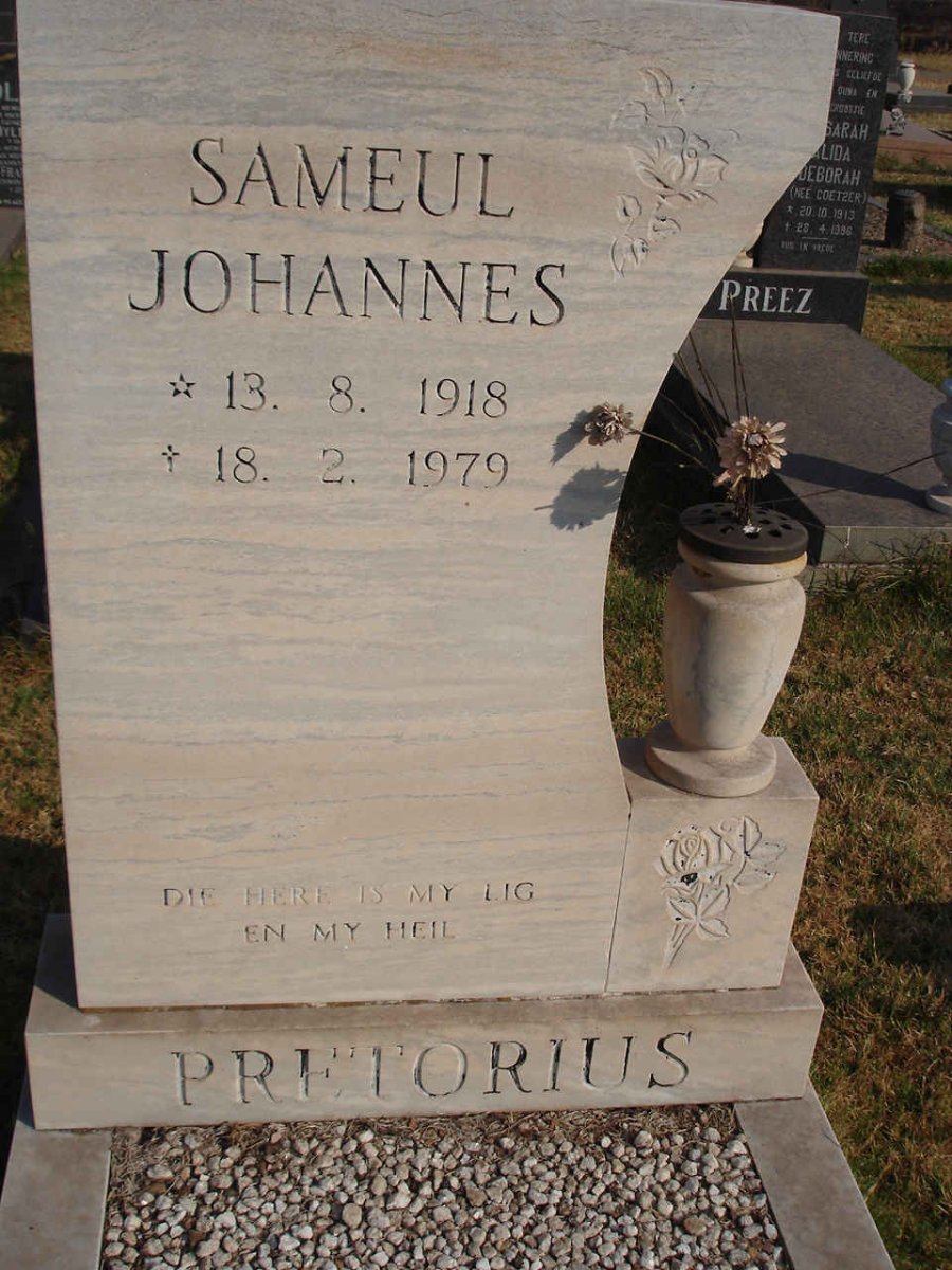 PRETORIUS Sameul Johannes 1918-1979