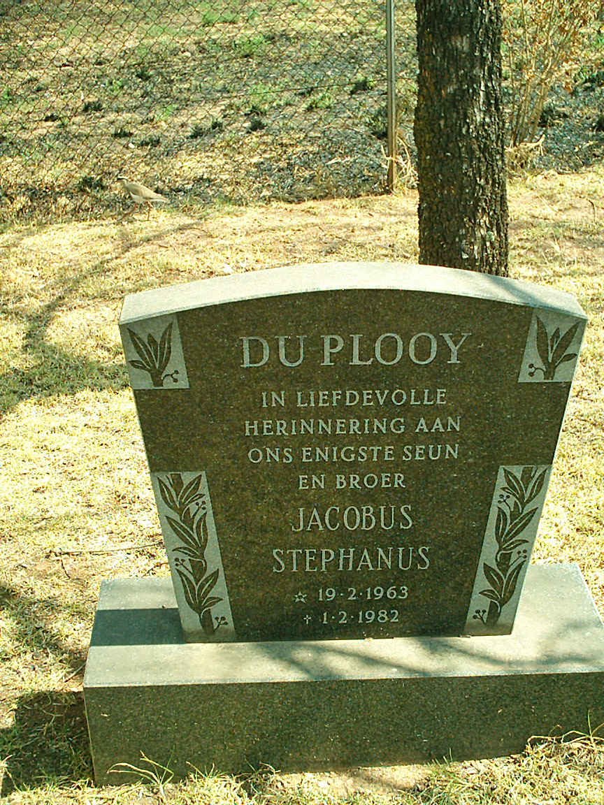 PLOOY Jacobus Stephanus, du 1963-1982