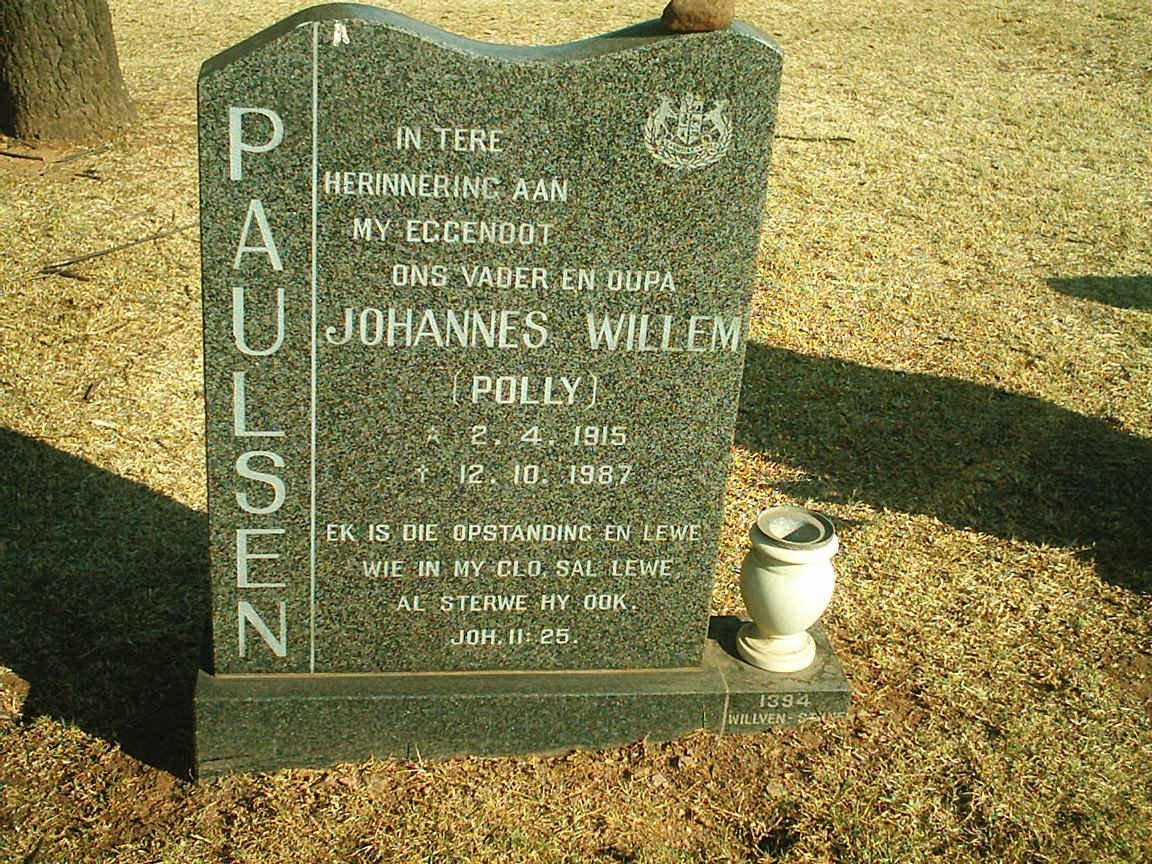 PAULSEN Johannes Willem 1915-1987