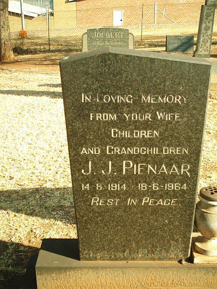 PIENAAR J.J. 1914-1964
