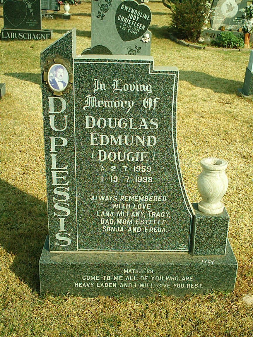 PLESSIS Douglas Edmund, du 1959-1998