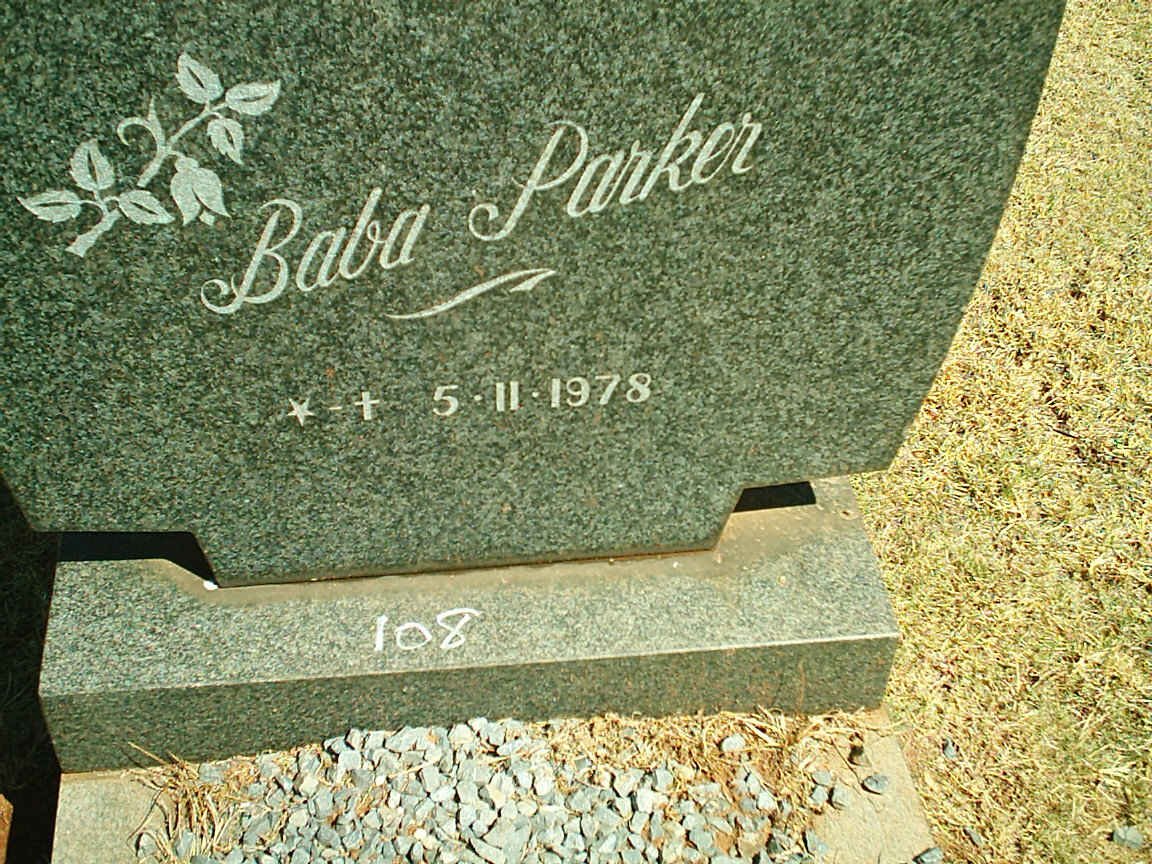 PARKER Baba 1978-1978