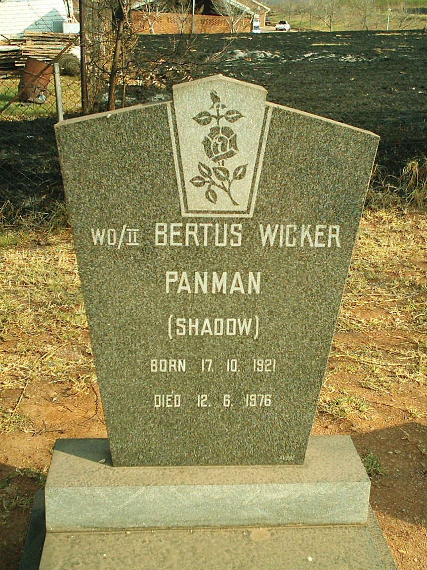 PANMAN Bertus Wicker 1921-1976
