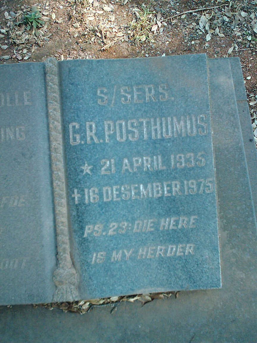 POSTHUMUS G.R. 1935-1975