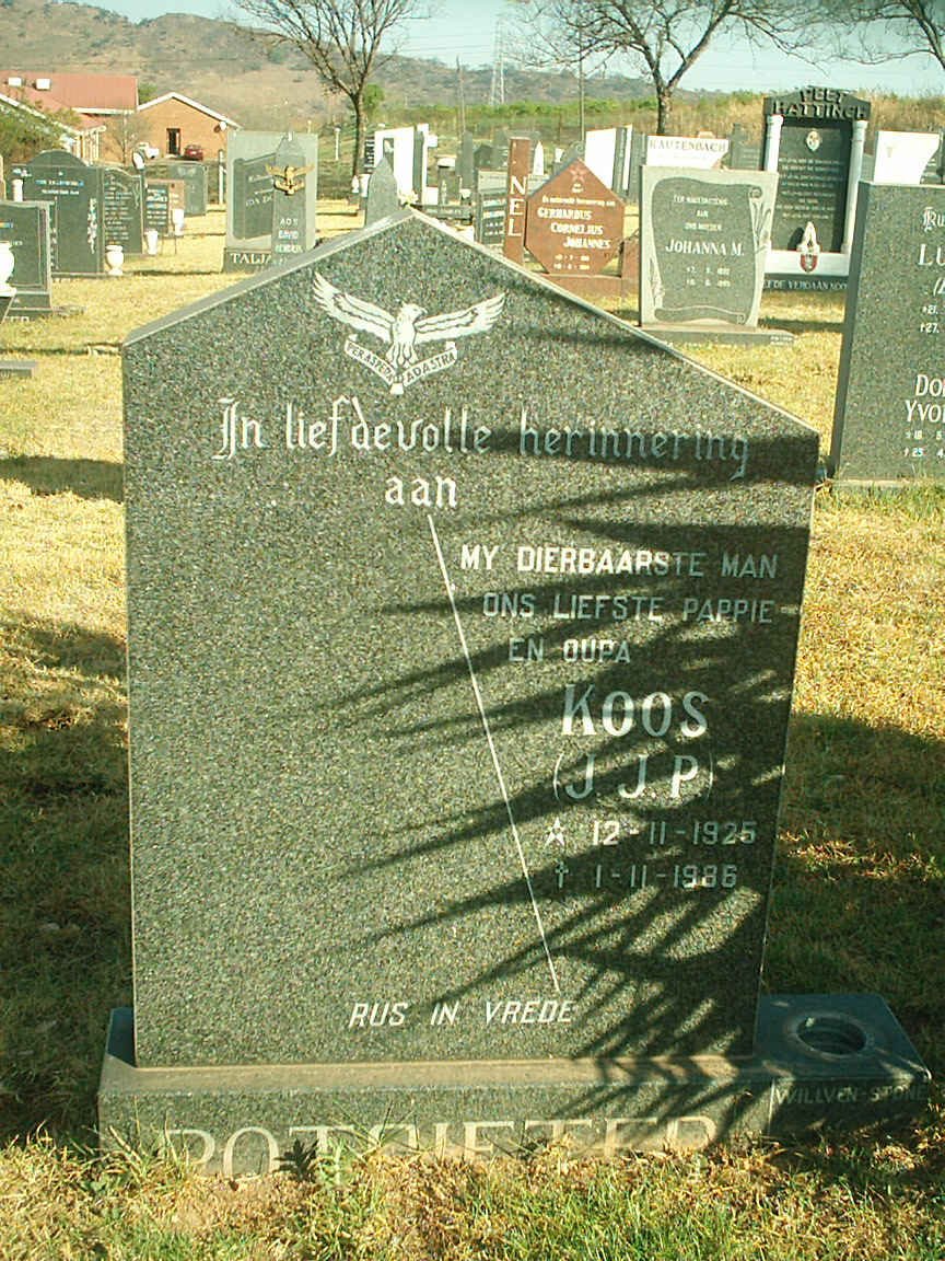 POTGIETER J.J.P. 1925-1986