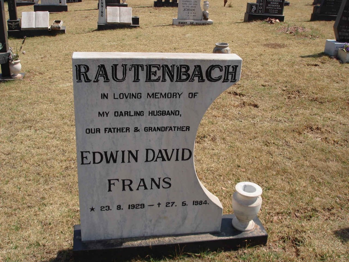 RAUTENBACH Edwin David Frans 1928-1984