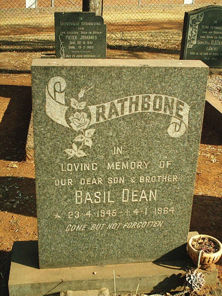RATHBONE Basil Dean 1945-1964