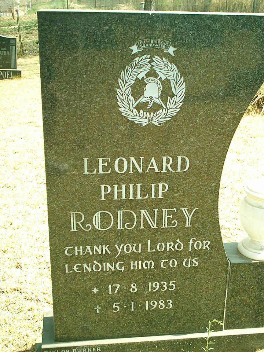 RODNEY Leonard Philip 1935-1983