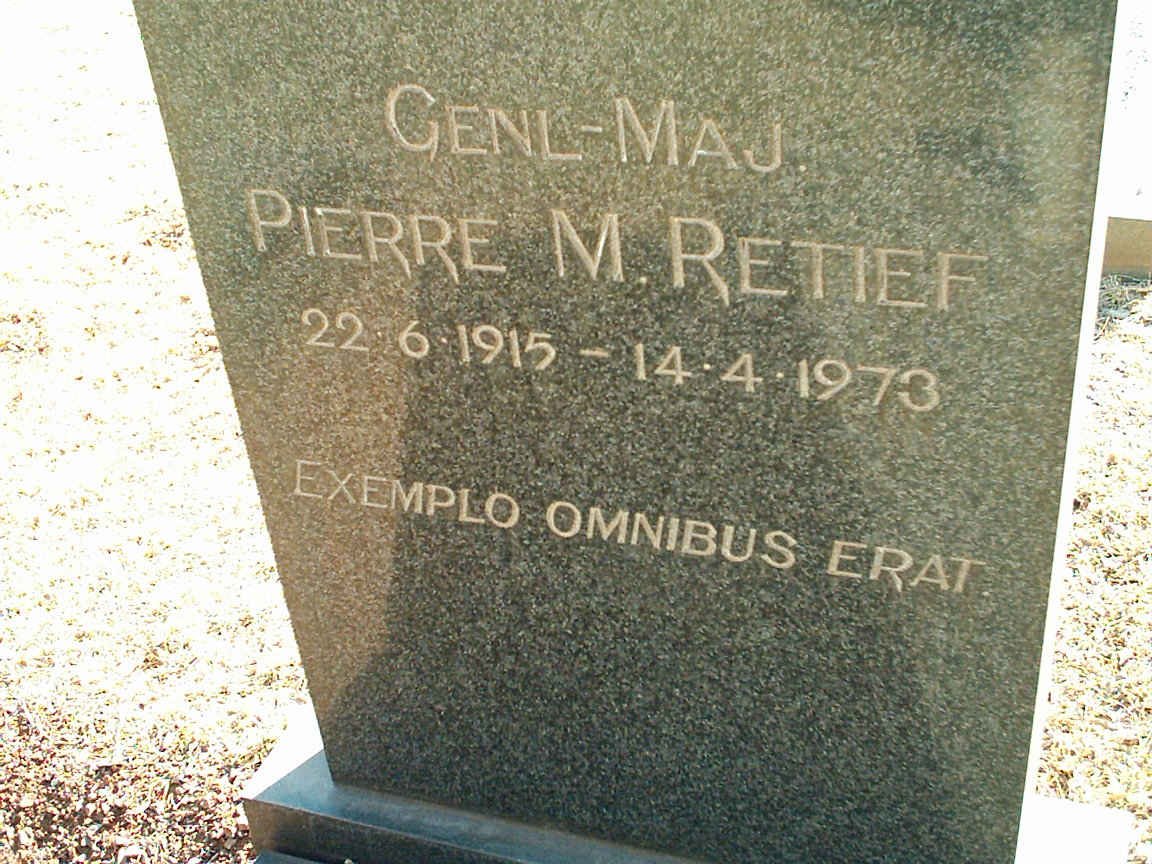 RETIEF Pierre M. 1915-1973