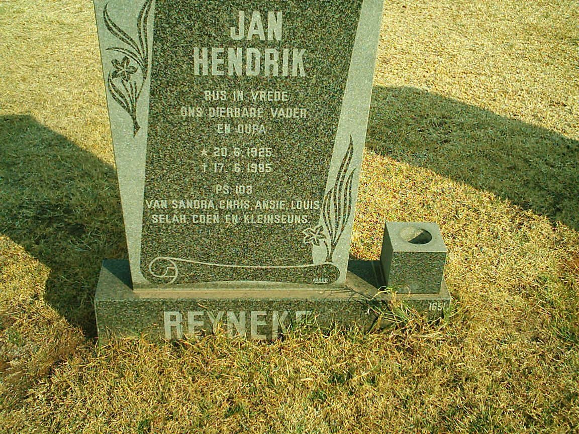 REYNEKE Jan Hendrik 1925-1985