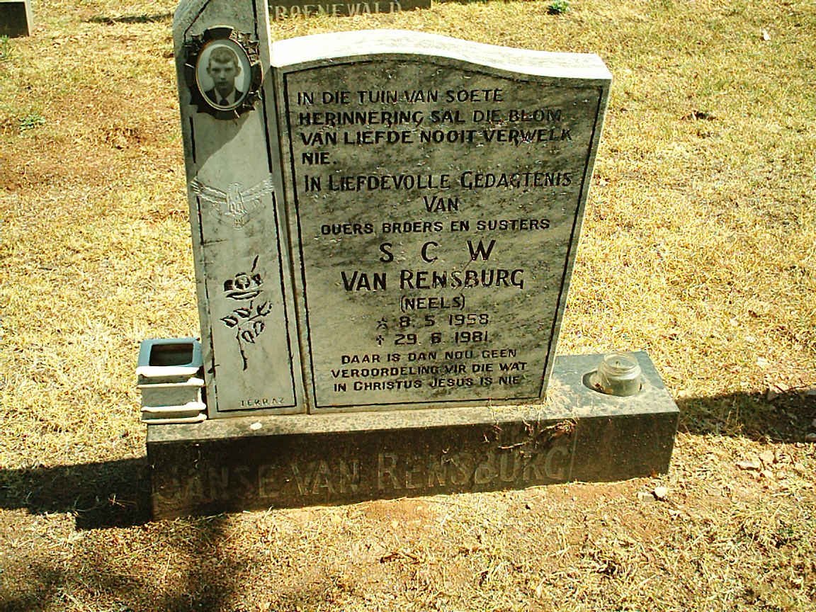 RENSBURG S.C.W., Janse van 1958-1981