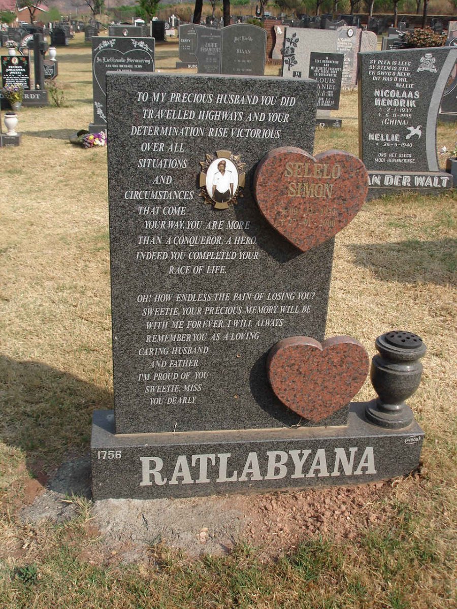 RATLABYANA Selelo Simon 1939-2000