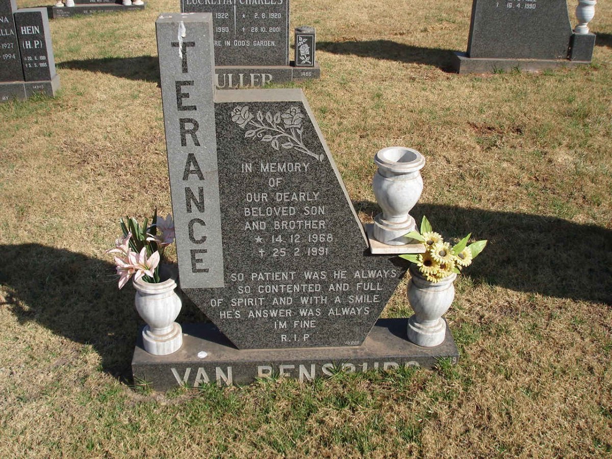 RENSBURG Terance, van 1968-1991