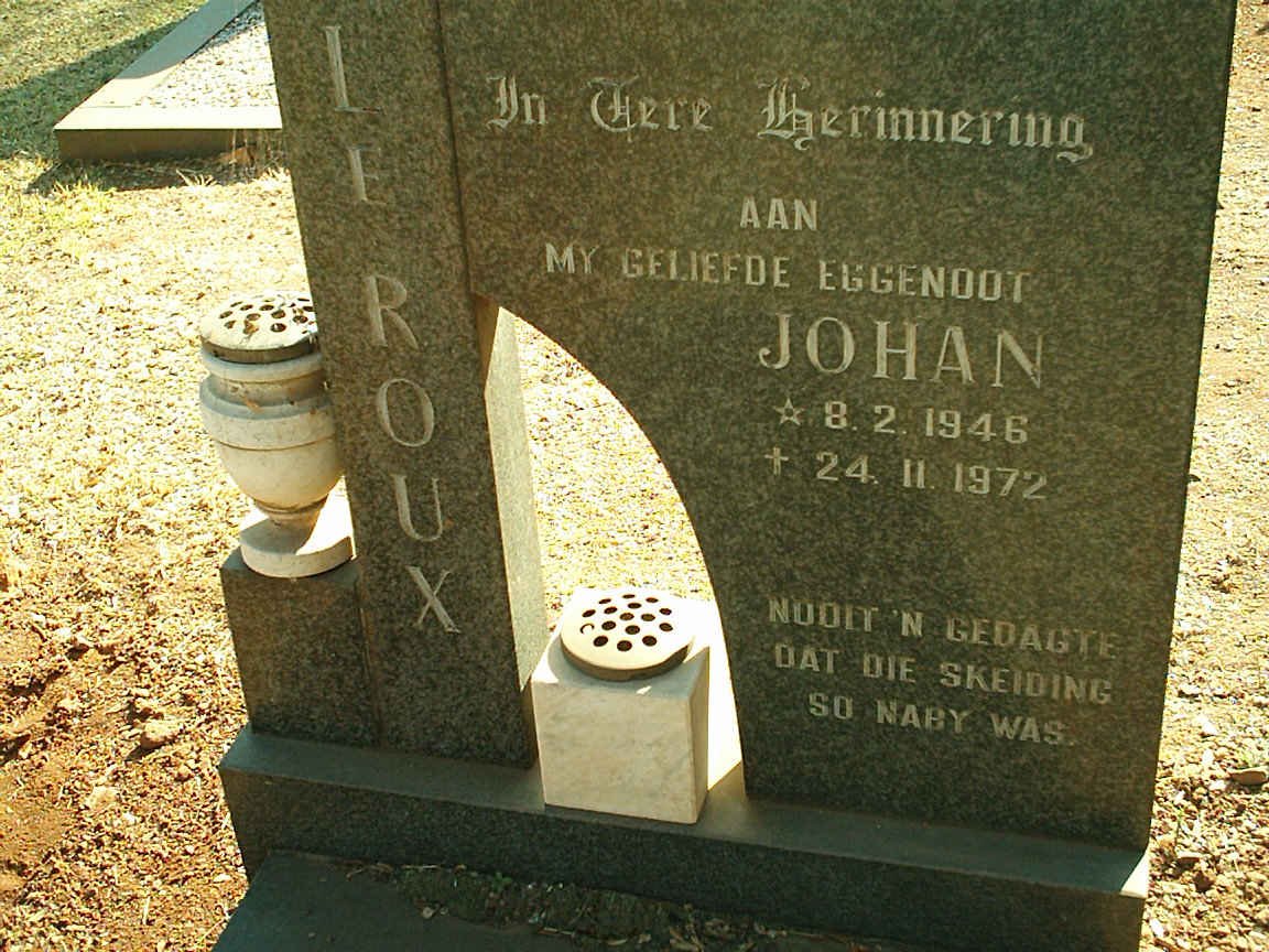 ROUX Johan, le 1946-1972