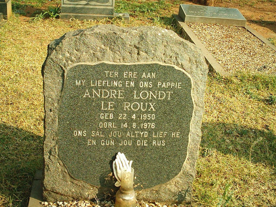 ROUX Andre Londt, le 1950-1976