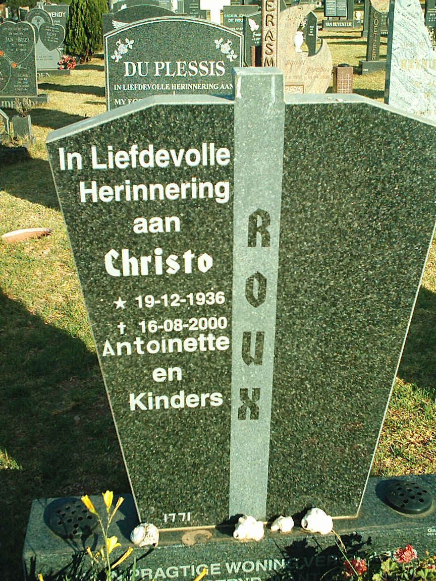ROUX Christo 1936-2000