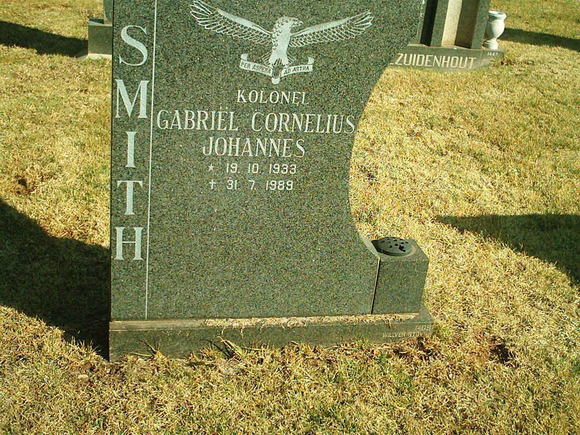 SMITH Gabriel Cornelius Johannes 1933-1989