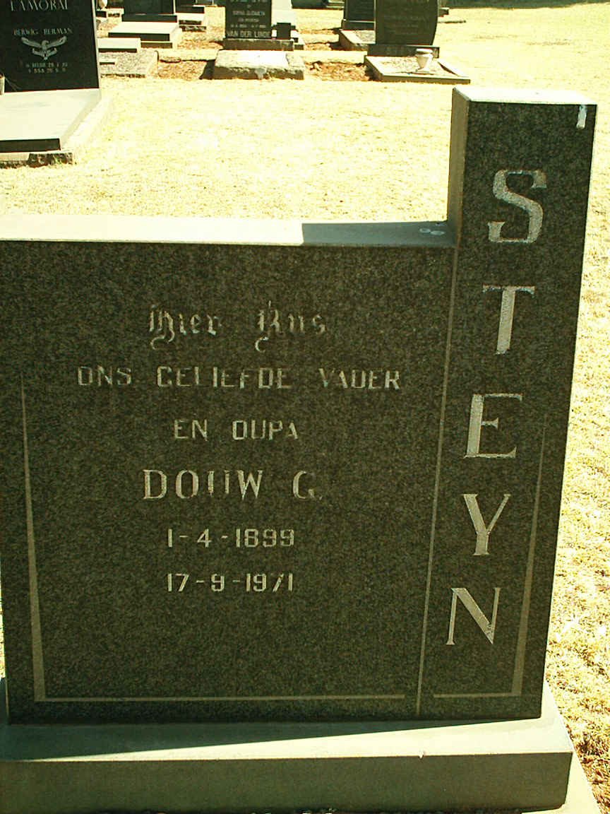 STEYN Douw G. 1899-1971