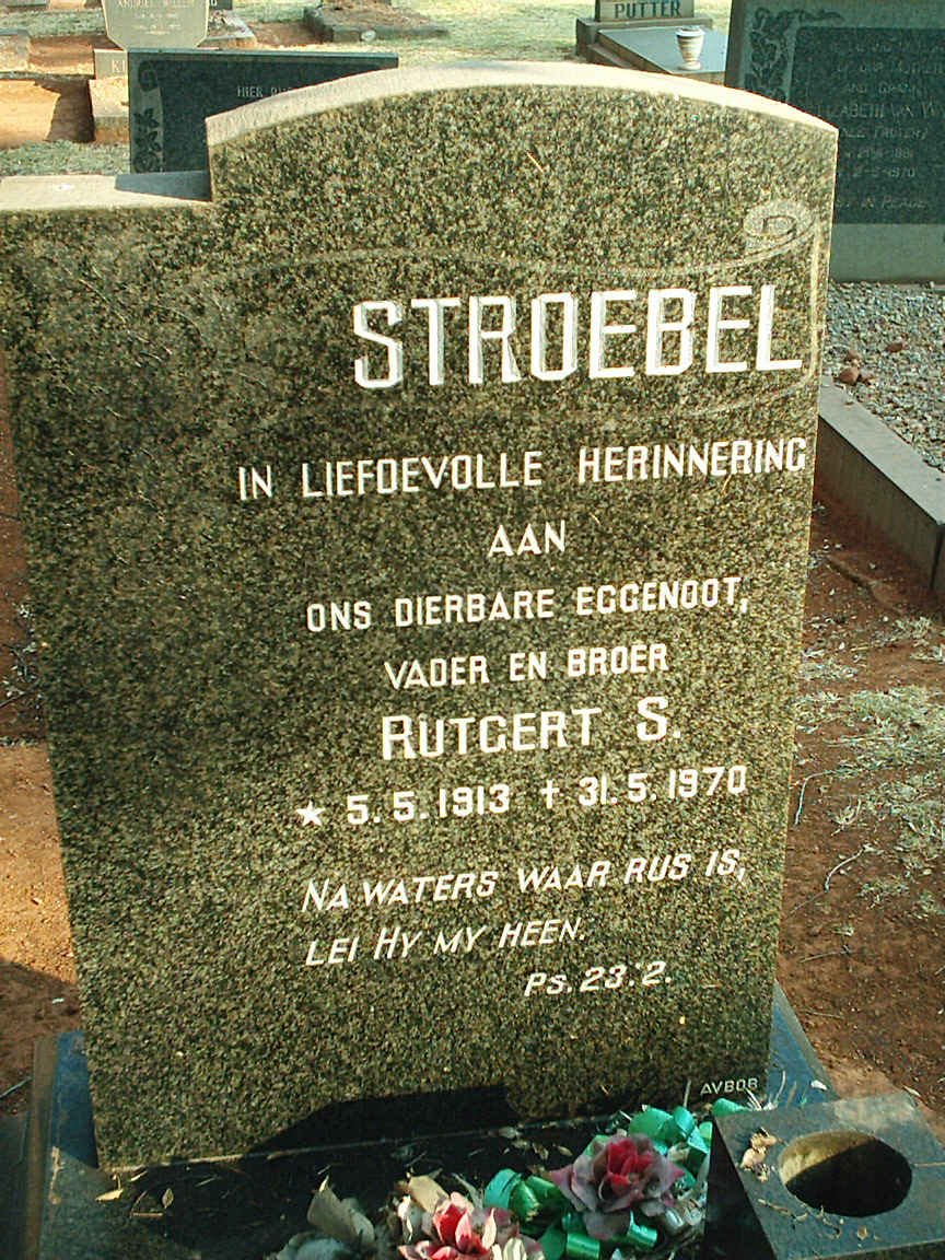 STROEBEL Rutgert S. 1913-1970