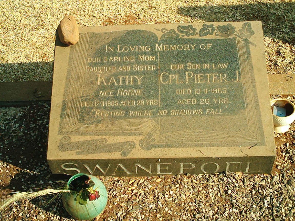 SWANEPOEL Pieter J. -1965 &amp; Kathy HORNE -1965