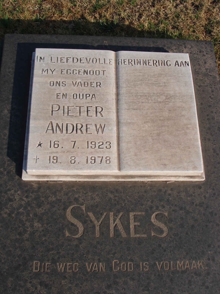 SYKES Pieter Andrew 1923-1978