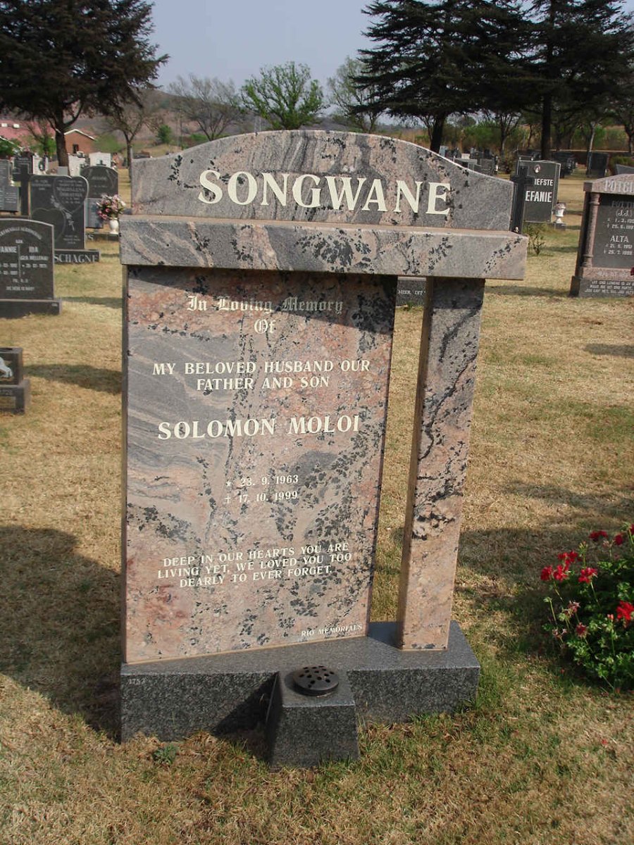 SONGWANE Solomon Moloi 1963-1999